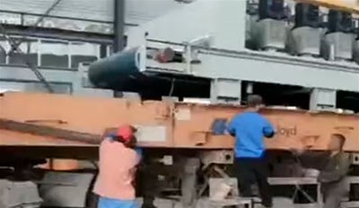 墨西哥客户订购的人造石流水线发货中