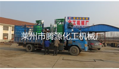 腾源为客户定做的云石胶设备加工调试完成，等待物流车发走！